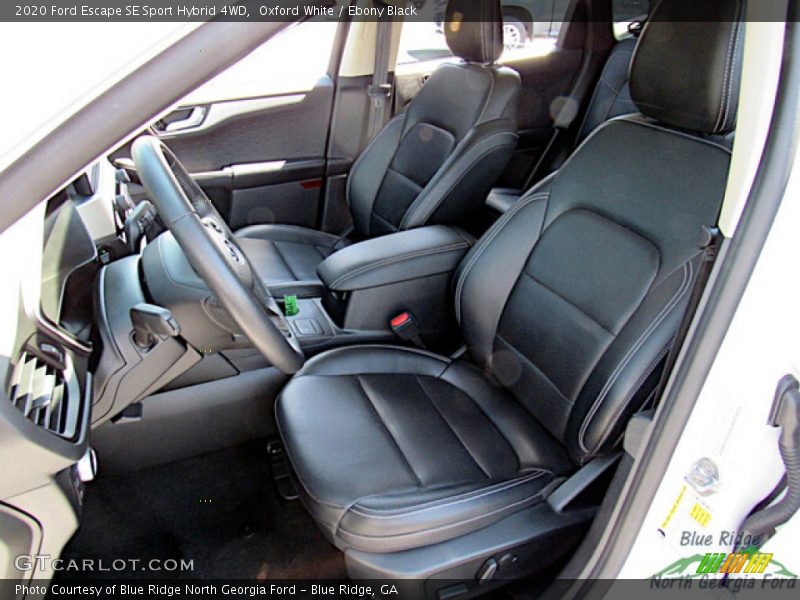 Oxford White / Ebony Black 2020 Ford Escape SE Sport Hybrid 4WD