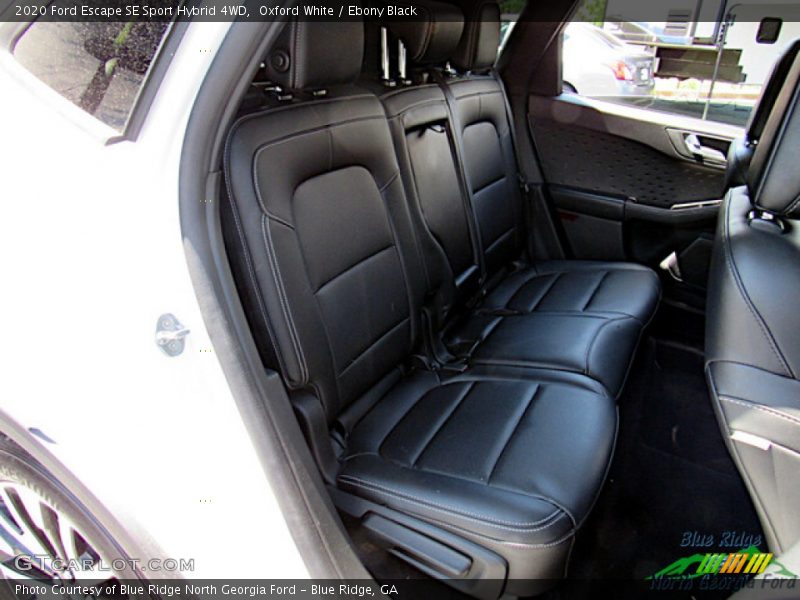 Oxford White / Ebony Black 2020 Ford Escape SE Sport Hybrid 4WD