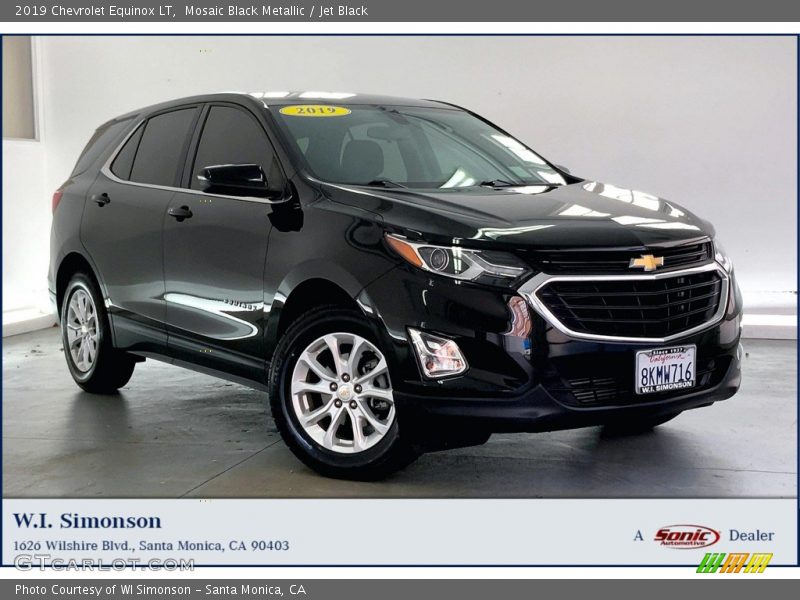 Mosaic Black Metallic / Jet Black 2019 Chevrolet Equinox LT