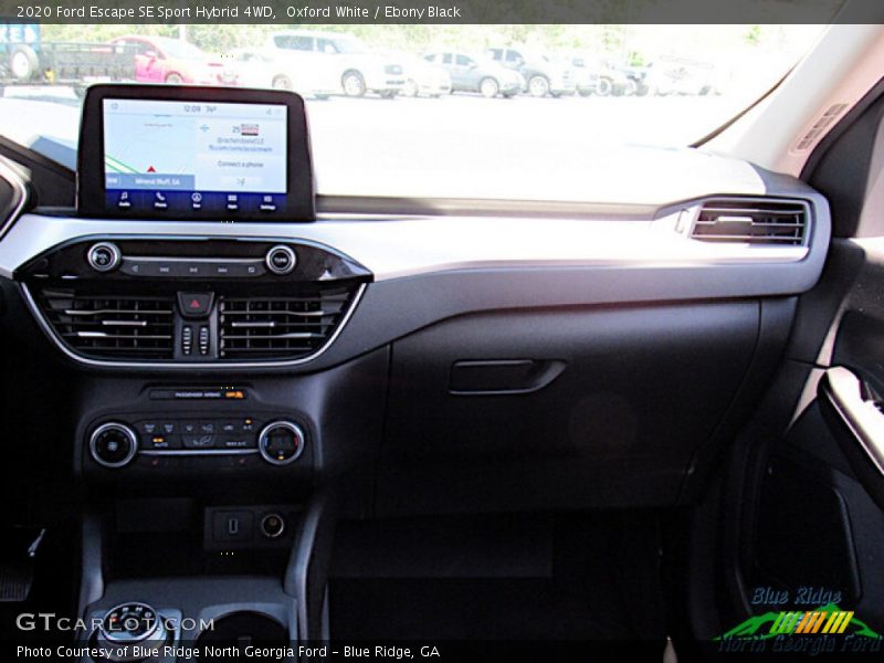 Oxford White / Ebony Black 2020 Ford Escape SE Sport Hybrid 4WD