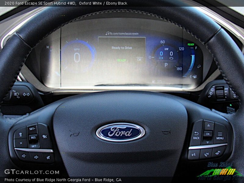 Oxford White / Ebony Black 2020 Ford Escape SE Sport Hybrid 4WD