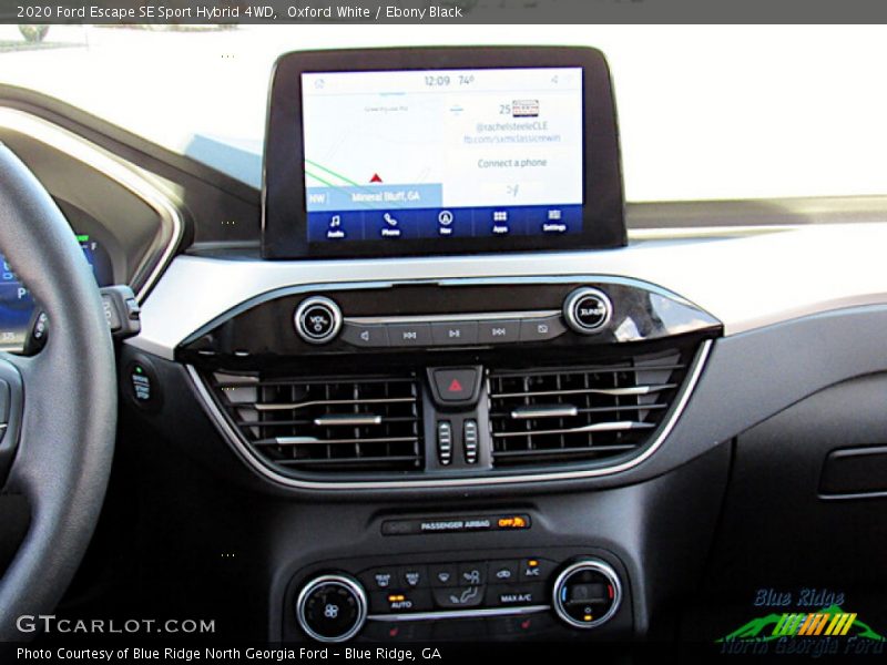 Oxford White / Ebony Black 2020 Ford Escape SE Sport Hybrid 4WD