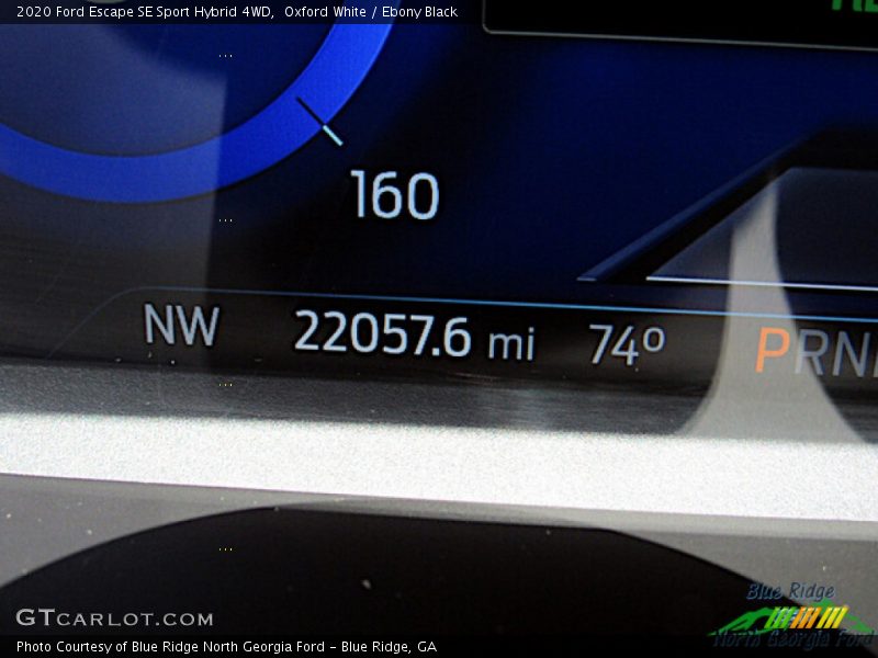 Oxford White / Ebony Black 2020 Ford Escape SE Sport Hybrid 4WD