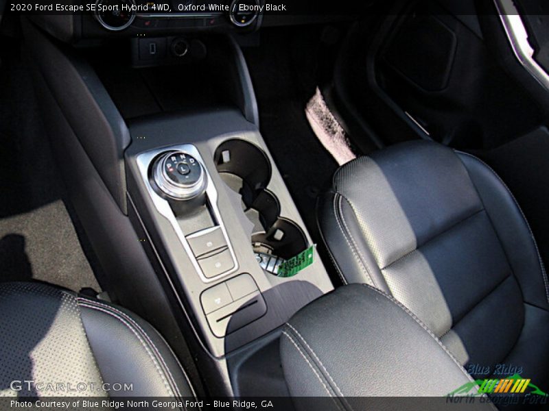 Oxford White / Ebony Black 2020 Ford Escape SE Sport Hybrid 4WD