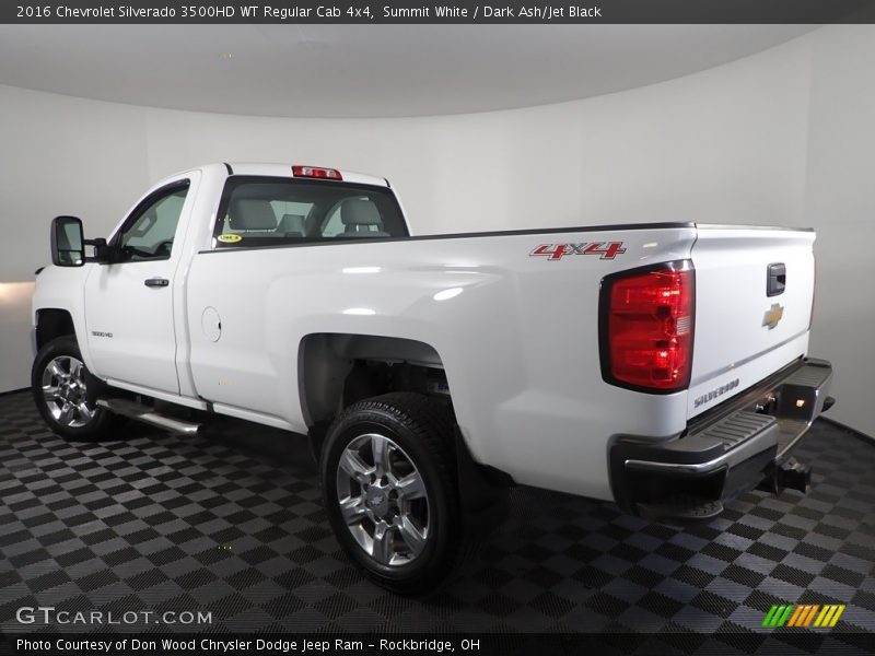 Summit White / Dark Ash/Jet Black 2016 Chevrolet Silverado 3500HD WT Regular Cab 4x4