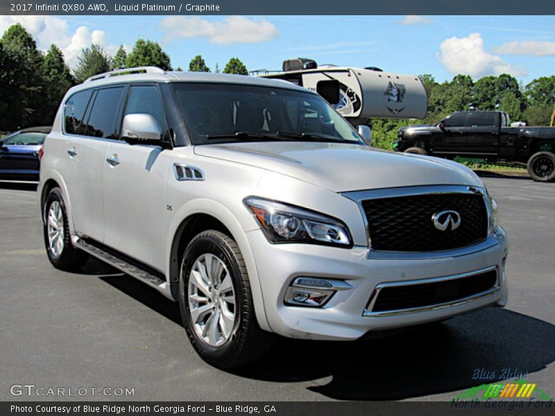 Front 3/4 View of 2017 QX80 AWD