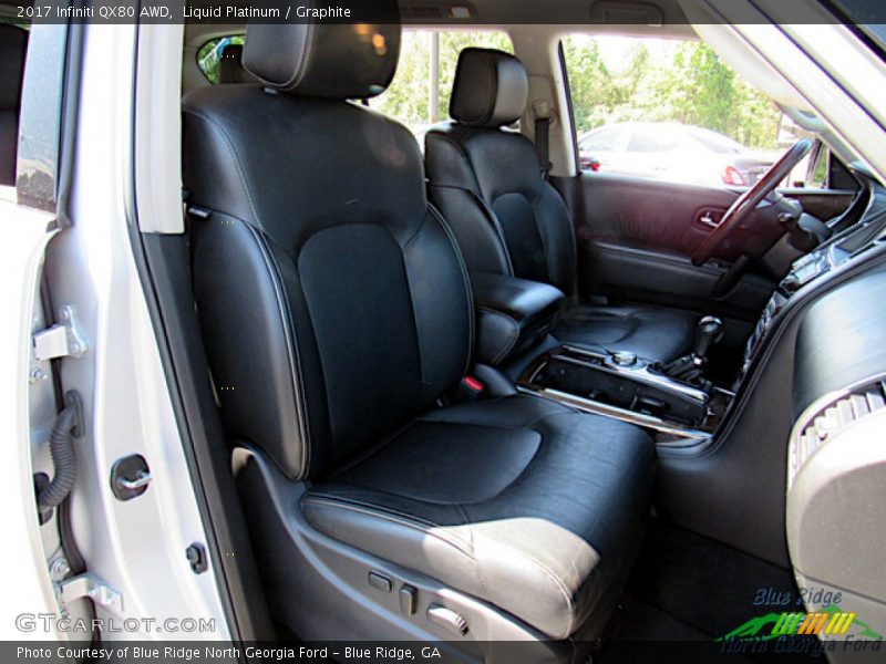 Front Seat of 2017 QX80 AWD