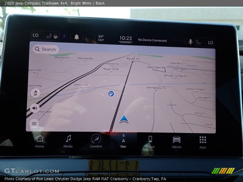 Bright White / Black 2022 Jeep Compass Trailhawk 4x4