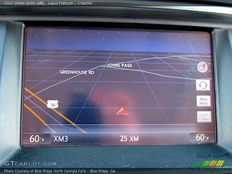 Navigation of 2017 QX80 AWD