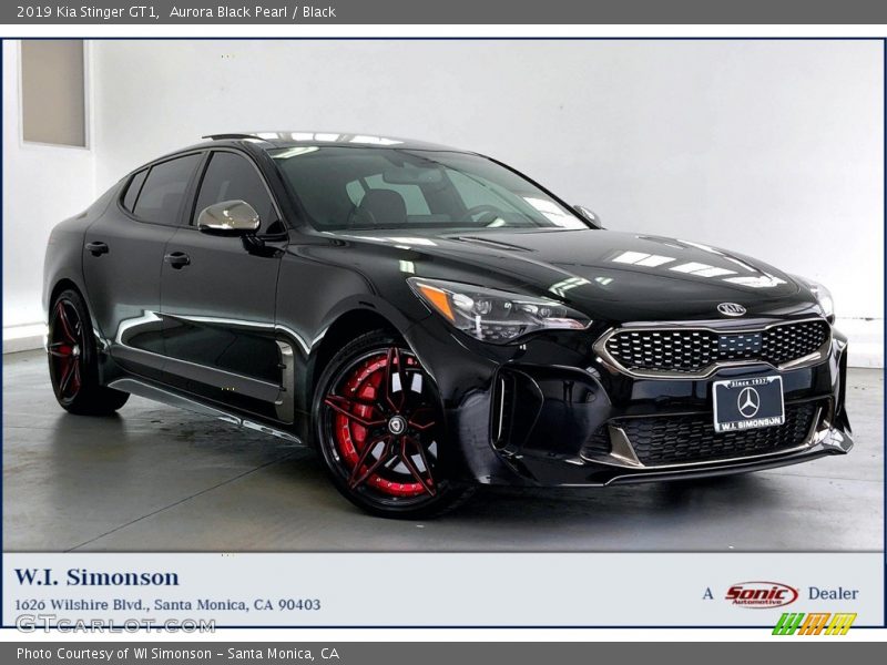 Aurora Black Pearl / Black 2019 Kia Stinger GT1