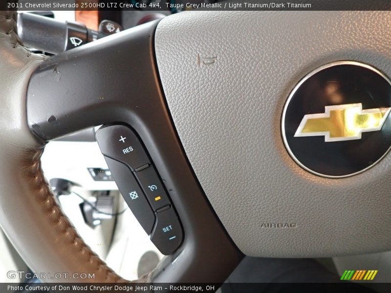 Taupe Grey Metallic / Light Titanium/Dark Titanium 2011 Chevrolet Silverado 2500HD LTZ Crew Cab 4x4
