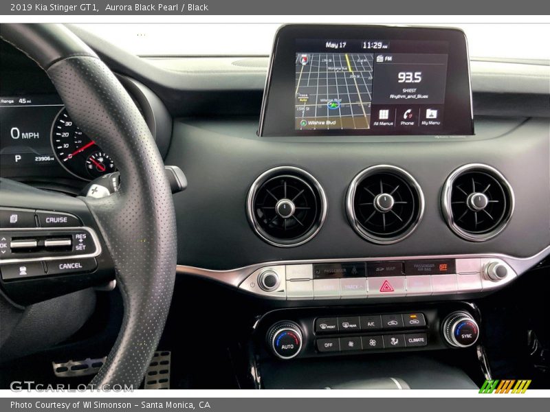 Controls of 2019 Stinger GT1