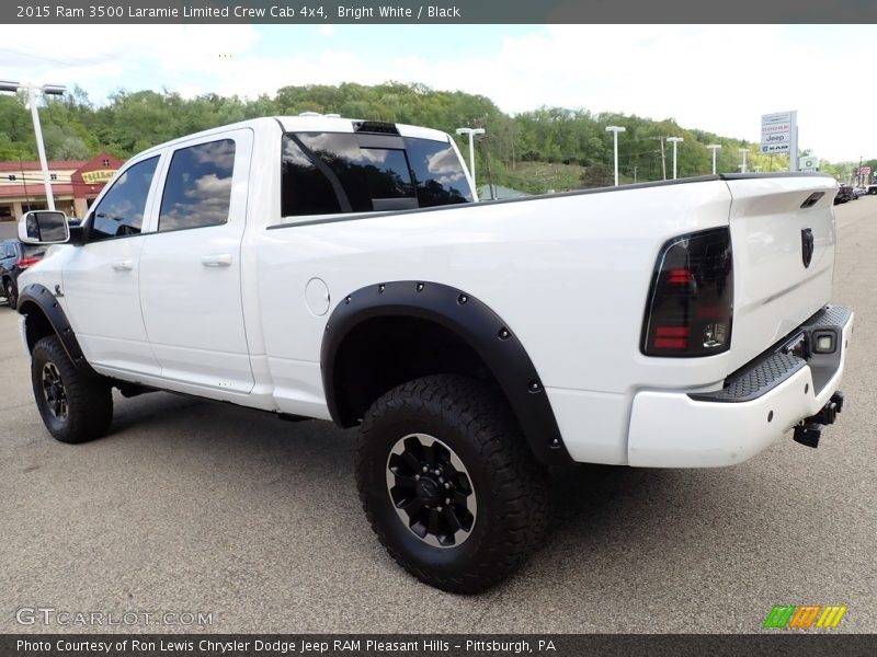 Bright White / Black 2015 Ram 3500 Laramie Limited Crew Cab 4x4