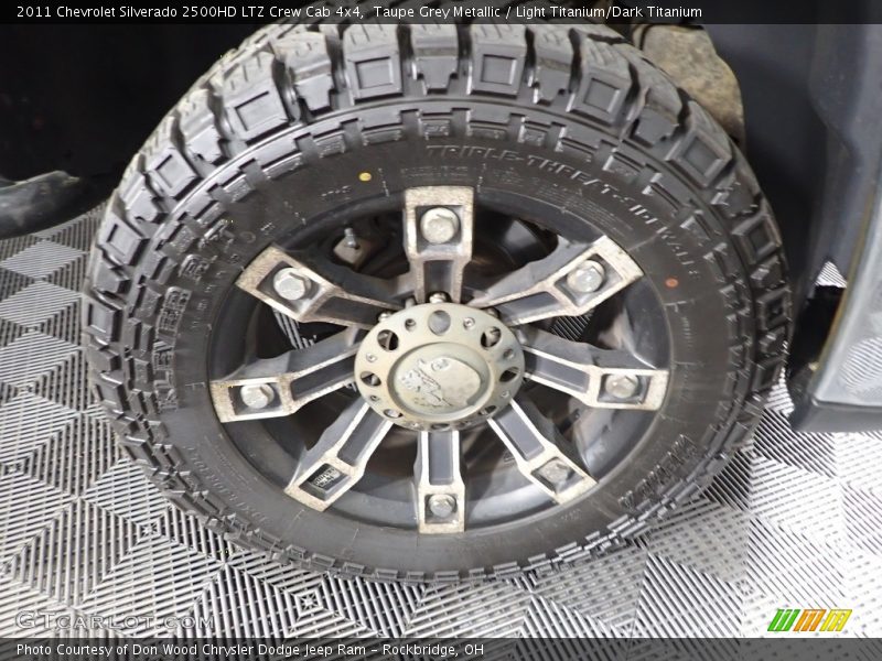 Taupe Grey Metallic / Light Titanium/Dark Titanium 2011 Chevrolet Silverado 2500HD LTZ Crew Cab 4x4