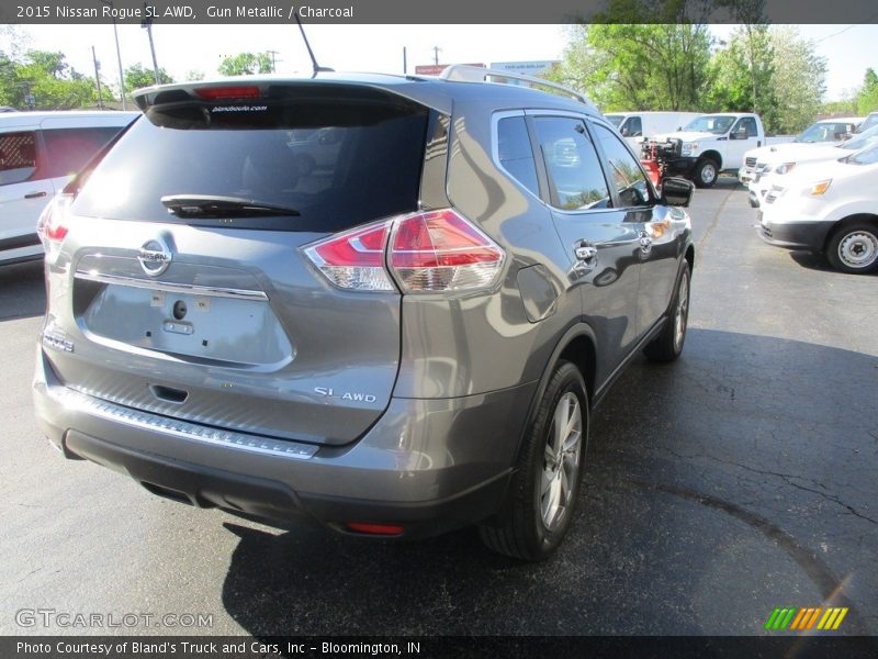 Gun Metallic / Charcoal 2015 Nissan Rogue SL AWD