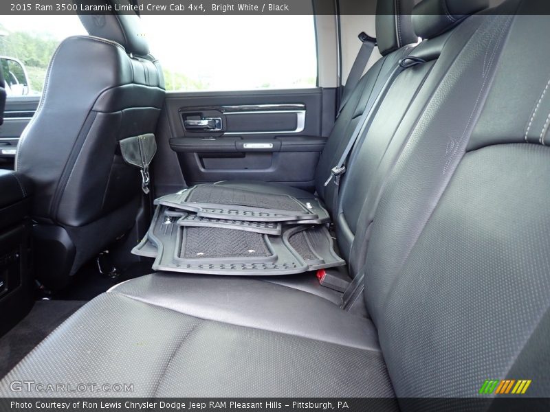 Rear Seat of 2015 3500 Laramie Limited Crew Cab 4x4