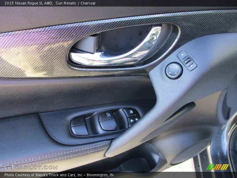 Gun Metallic / Charcoal 2015 Nissan Rogue SL AWD
