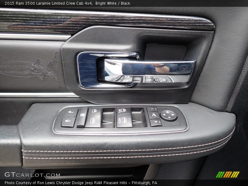 Bright White / Black 2015 Ram 3500 Laramie Limited Crew Cab 4x4