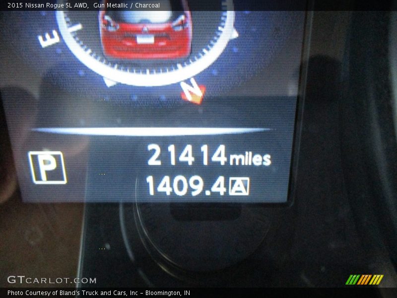 Gun Metallic / Charcoal 2015 Nissan Rogue SL AWD
