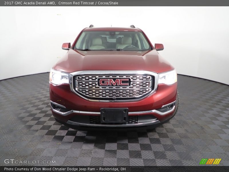 Crimson Red Tintcoat / Cocoa/Shale 2017 GMC Acadia Denali AWD