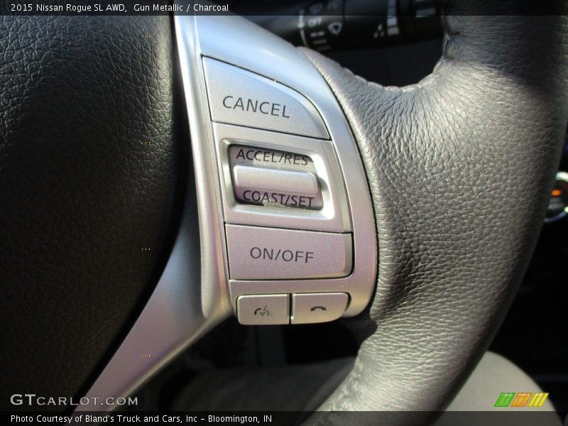 Gun Metallic / Charcoal 2015 Nissan Rogue SL AWD