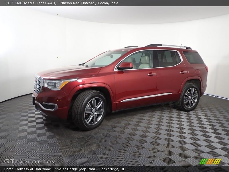 Crimson Red Tintcoat / Cocoa/Shale 2017 GMC Acadia Denali AWD