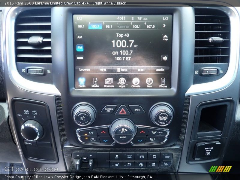 Controls of 2015 3500 Laramie Limited Crew Cab 4x4