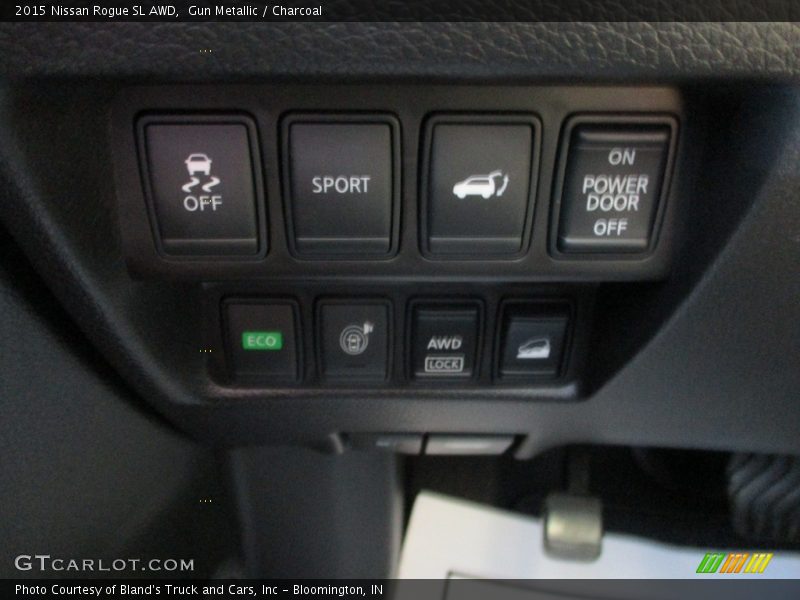 Gun Metallic / Charcoal 2015 Nissan Rogue SL AWD