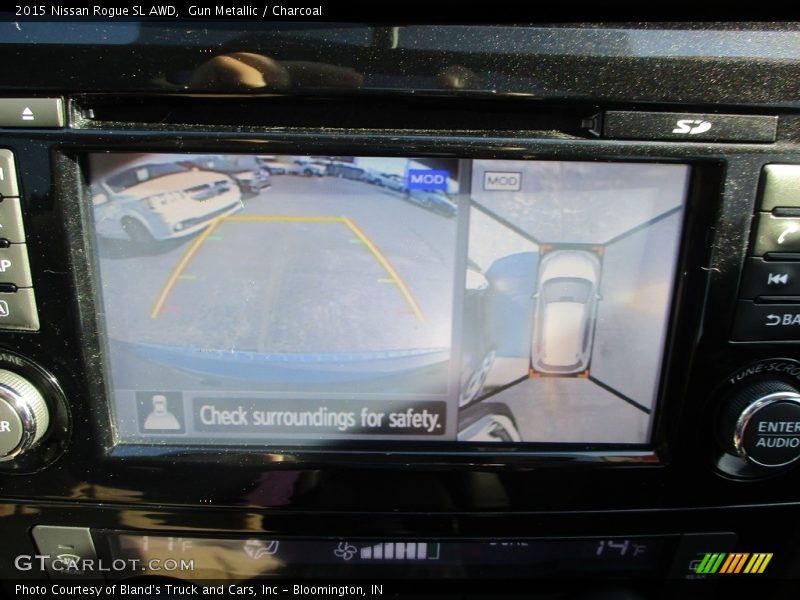 Gun Metallic / Charcoal 2015 Nissan Rogue SL AWD