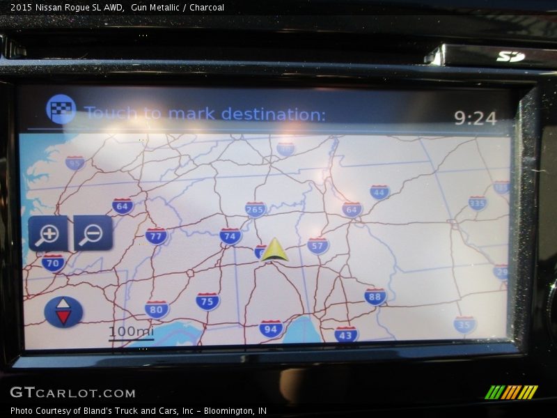 Gun Metallic / Charcoal 2015 Nissan Rogue SL AWD