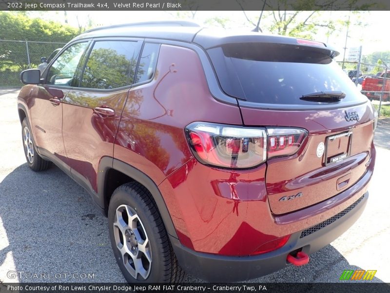 Velvet Red Pearl / Black 2022 Jeep Compass Trailhawk 4x4