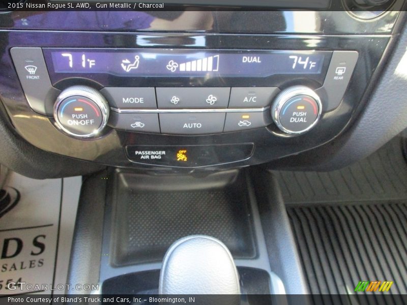 Gun Metallic / Charcoal 2015 Nissan Rogue SL AWD
