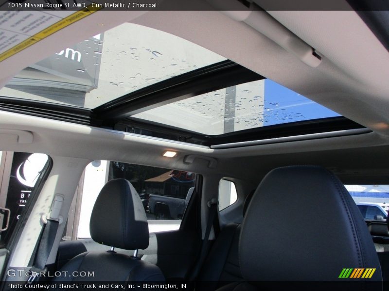 Gun Metallic / Charcoal 2015 Nissan Rogue SL AWD