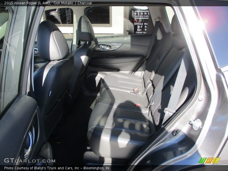 Gun Metallic / Charcoal 2015 Nissan Rogue SL AWD