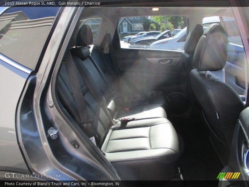 Gun Metallic / Charcoal 2015 Nissan Rogue SL AWD