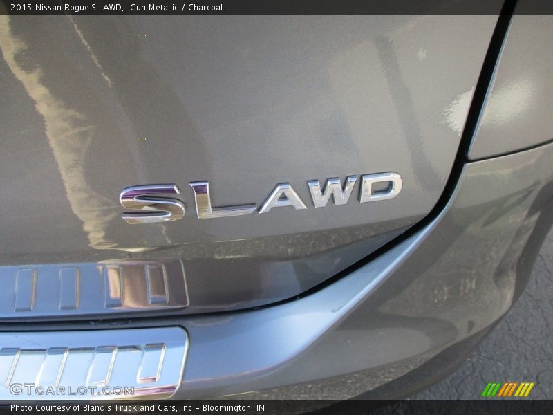Gun Metallic / Charcoal 2015 Nissan Rogue SL AWD