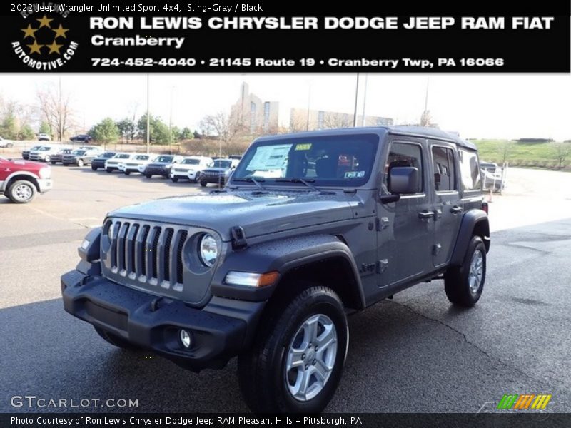 Sting-Gray / Black 2022 Jeep Wrangler Unlimited Sport 4x4