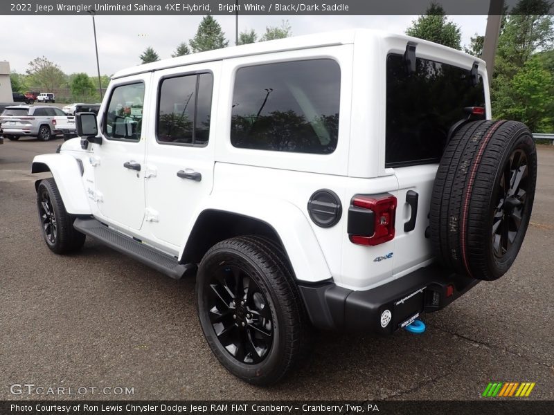 Bright White / Black/Dark Saddle 2022 Jeep Wrangler Unlimited Sahara 4XE Hybrid