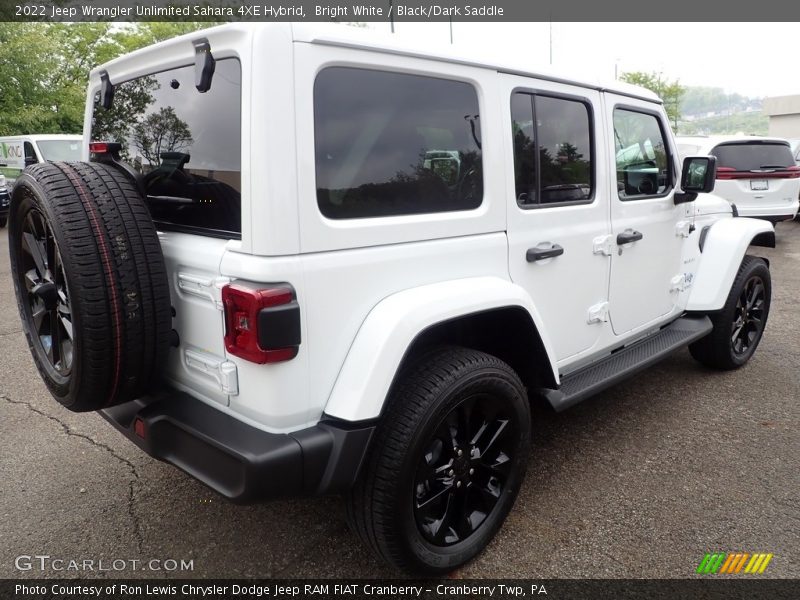 Bright White / Black/Dark Saddle 2022 Jeep Wrangler Unlimited Sahara 4XE Hybrid