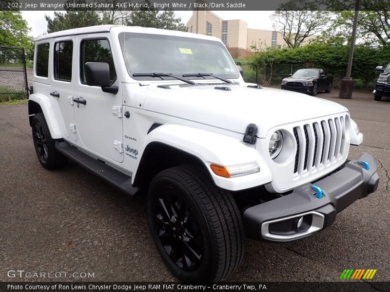 Front 3/4 View of 2022 Wrangler Unlimited Sahara 4XE Hybrid