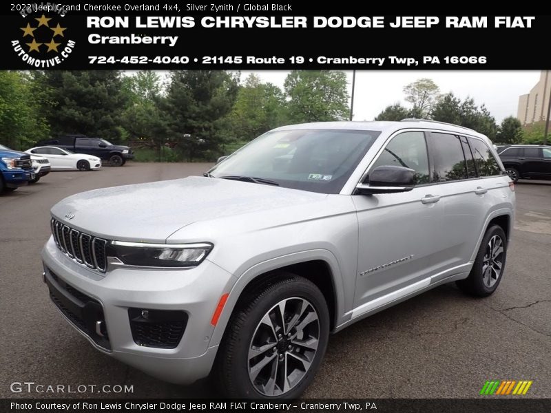 Silver Zynith / Global Black 2022 Jeep Grand Cherokee Overland 4x4