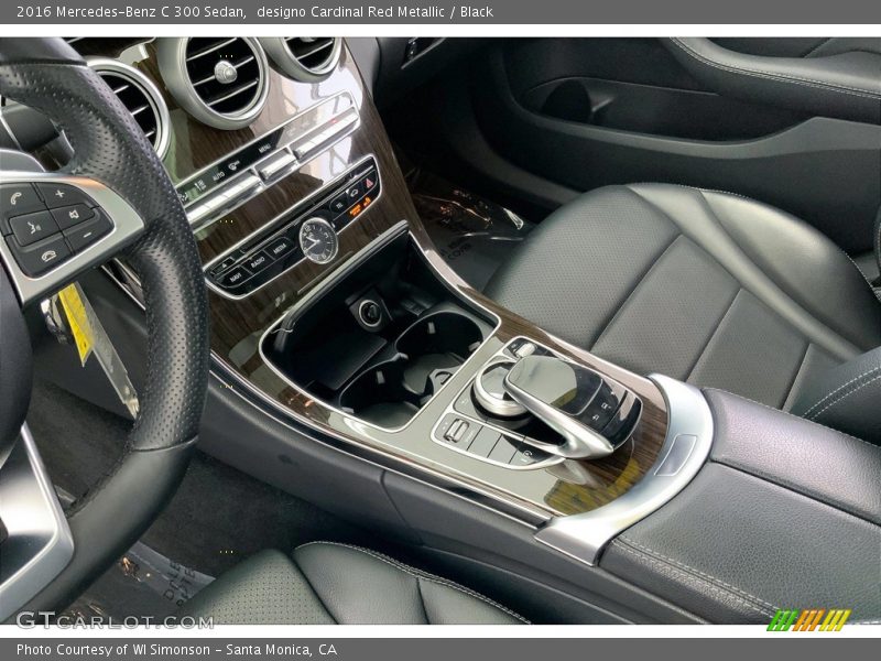 designo Cardinal Red Metallic / Black 2016 Mercedes-Benz C 300 Sedan