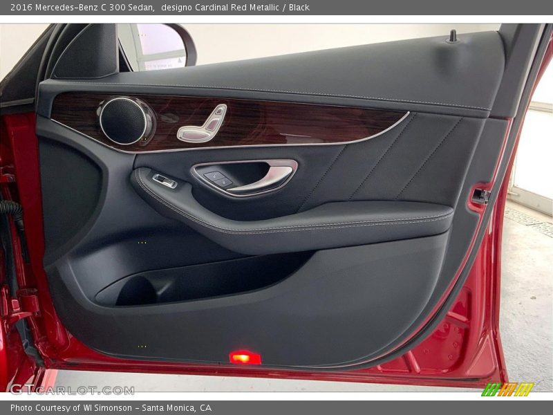 designo Cardinal Red Metallic / Black 2016 Mercedes-Benz C 300 Sedan