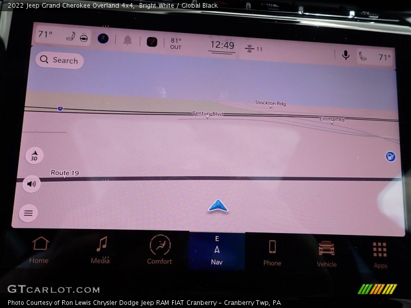 Bright White / Global Black 2022 Jeep Grand Cherokee Overland 4x4