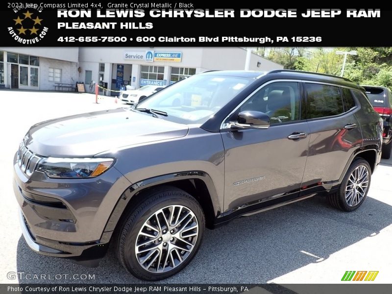 Granite Crystal Metallic / Black 2022 Jeep Compass Limited 4x4