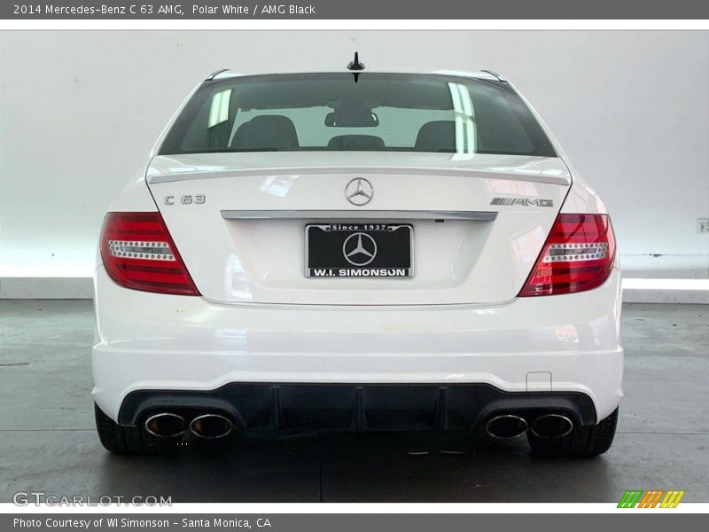 Polar White / AMG Black 2014 Mercedes-Benz C 63 AMG