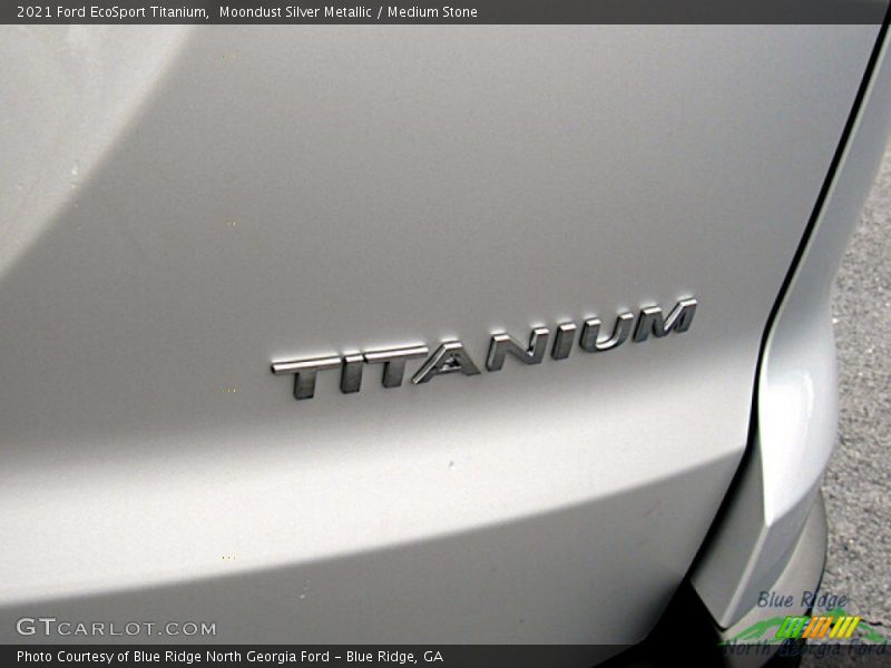 Moondust Silver Metallic / Medium Stone 2021 Ford EcoSport Titanium
