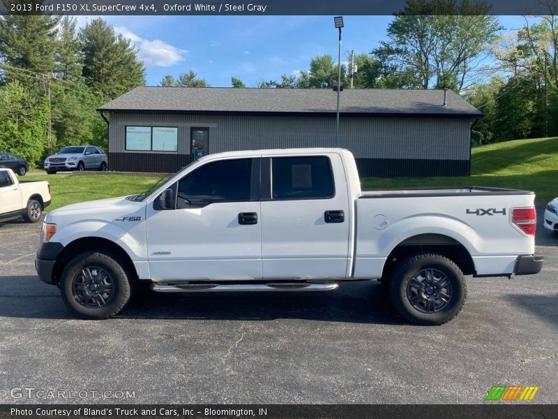 Oxford White / Steel Gray 2013 Ford F150 XL SuperCrew 4x4