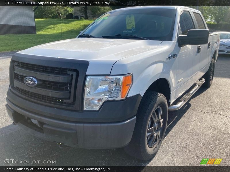 Oxford White / Steel Gray 2013 Ford F150 XL SuperCrew 4x4