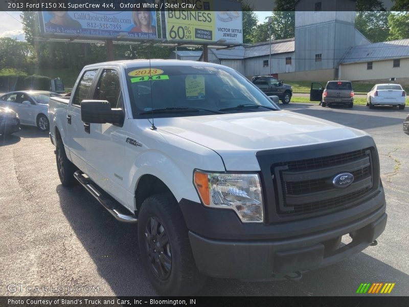 Oxford White / Steel Gray 2013 Ford F150 XL SuperCrew 4x4